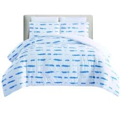 Microfiber Comforter Blue And White 160X220 Cm