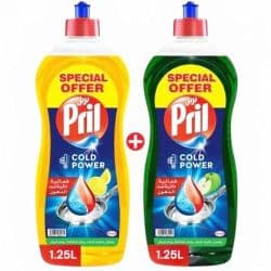 Pril Cold Power Hand Dishwashing Liquid Lemon + Apple Free