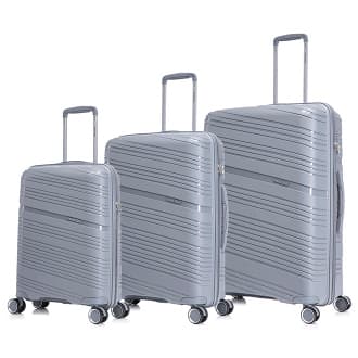 PP Travel Gear Trolley Case Set Of 3 - Grey