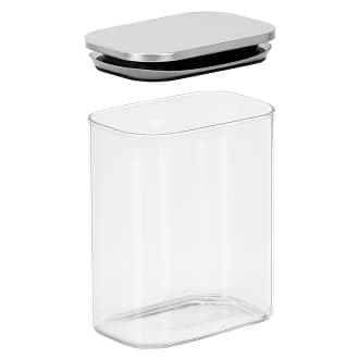 Vivalto Borosilicate Rectangular Jar with Steel Lid