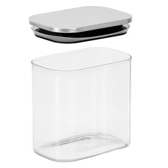 Vivalto Borosilicate Rectangular Jar with Steel Lid