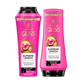 Schwarzkopf Gliss Supreme Length Protection Shampoo & Conditioner 400ml + 360ml