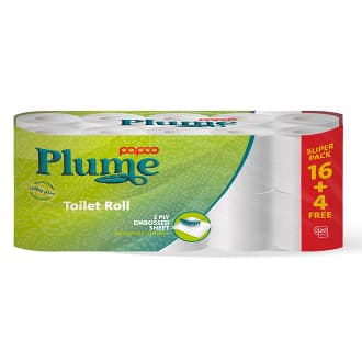 Papco Plume Toilet Roll 2 Ply