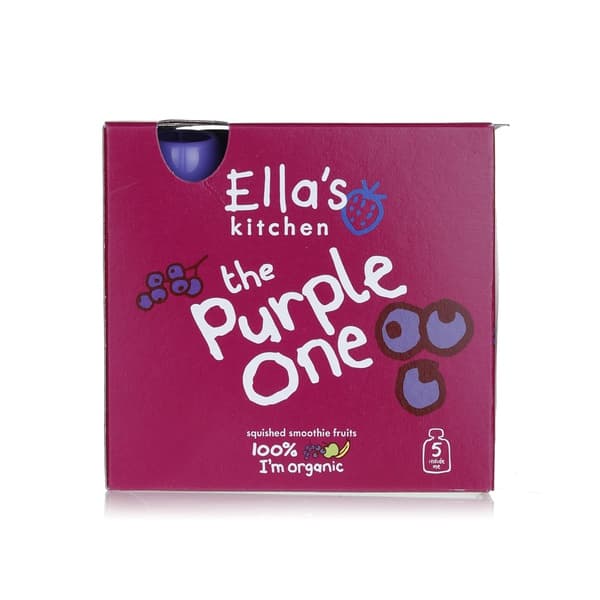 Ella's Kitchen Organic the Purple One Fruit Smoothie 6+ Months 5x90g