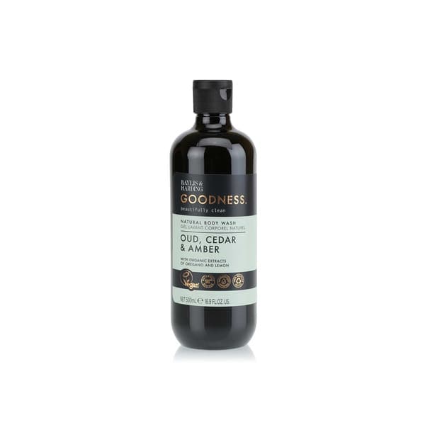 Baylis & Harding Goodness Body Wash Oud Cedar & Amber 500ml