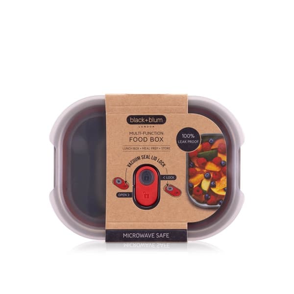 Black + Blum Rectangular Microwaveable Multifunction Food Box Stainless Steel Small