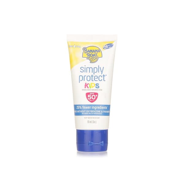 Banana Boat Simply Protect Kids Sunscreen Lotion SPF 50 90ml