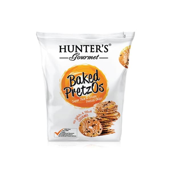 Hunter's Gourmet Baked PretzOs with White and Black Sesame 80g