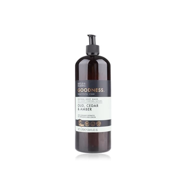 Baylis & Harding Goodness Natural Body Wash Oud Cedar and Amber 1000ml