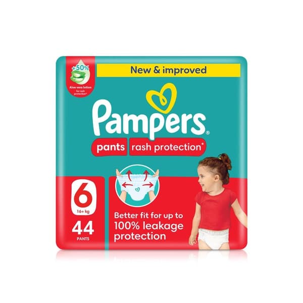 Pampers Rash Protection Pants Size 6 x 44