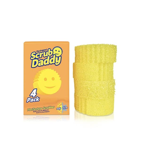 Scrub Daddy All‑Purpose Yellow Scrubber x 4