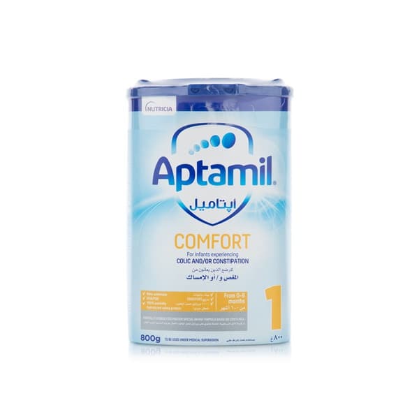 Aptamil Comfort 1 Colic and Constipation Milk Formula 0-6 Months 800g