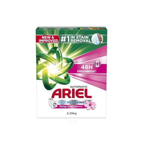 Ariel Automatic Washing Powder with Downy Floral Breeze 2.25kg