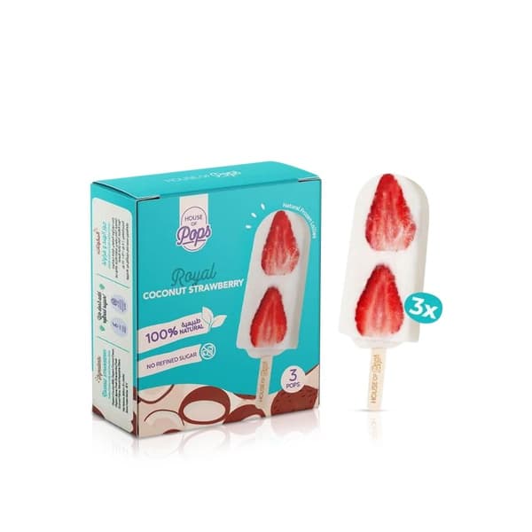 House of Pops Royal Coconut Strawberry