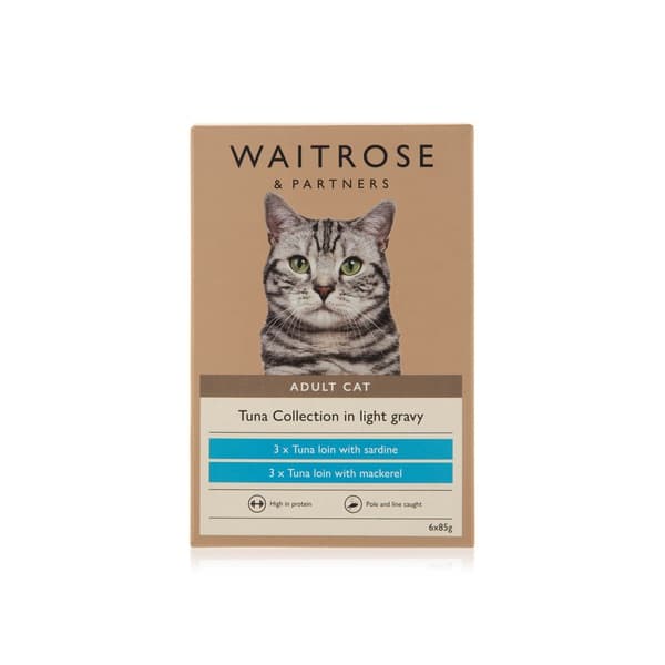Waitrose P&l Ocean Collection in Gravy Cat Food 6 x 85g