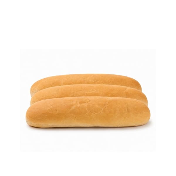 White Hotdog Rolls x 6 420g