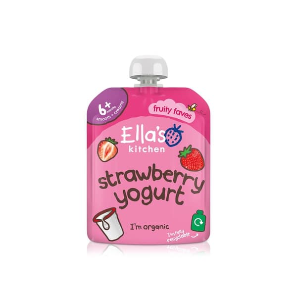 Ella's Kitchen Organic Greek Style Strawberry Yoghurt 6+months 90g