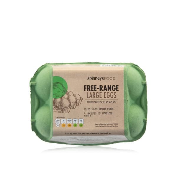 Spinneysfood Free Range Large Eggs x 6