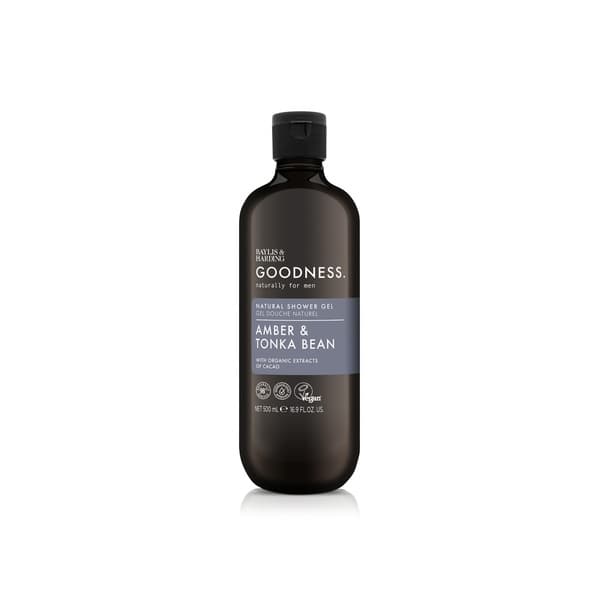 Baylis & Harding Amber and Tonka Bean Natural Men's Shower Gel 500ml