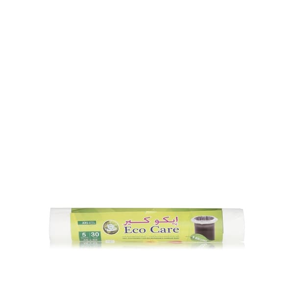 Eco Care 5 Gallon 46 x 52cm White Garbage Bags x 30