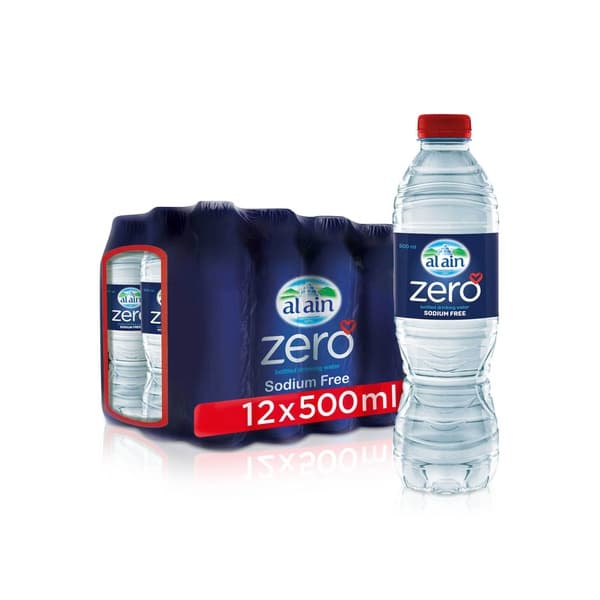 Al Ain Zero Water Sodium Free 500ml x 12