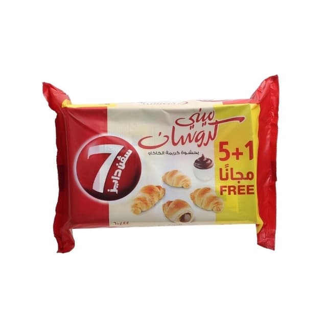 Almarai 7 Days Croissant Mini Choco 44 g 5 + 1