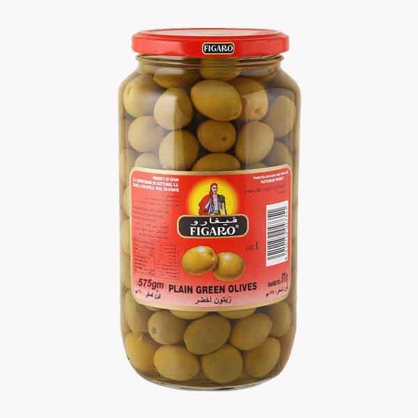 Figaro Plain Green Olives 575 g