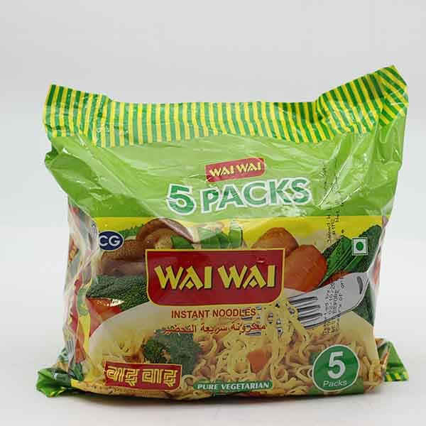 Wai Wai Vegetable Noodles 5 x 75 g