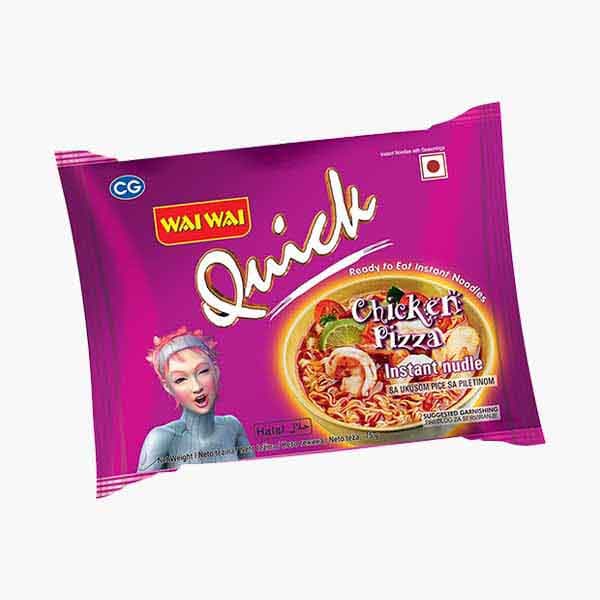 Wai Wai Quick Chicken Pizza Intnoodles 75 g