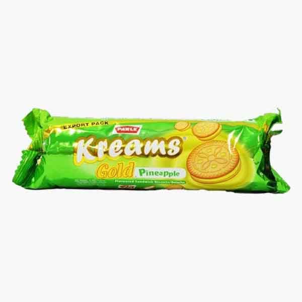 Parle Kreams Gold Pineapple Biscuits 67 g