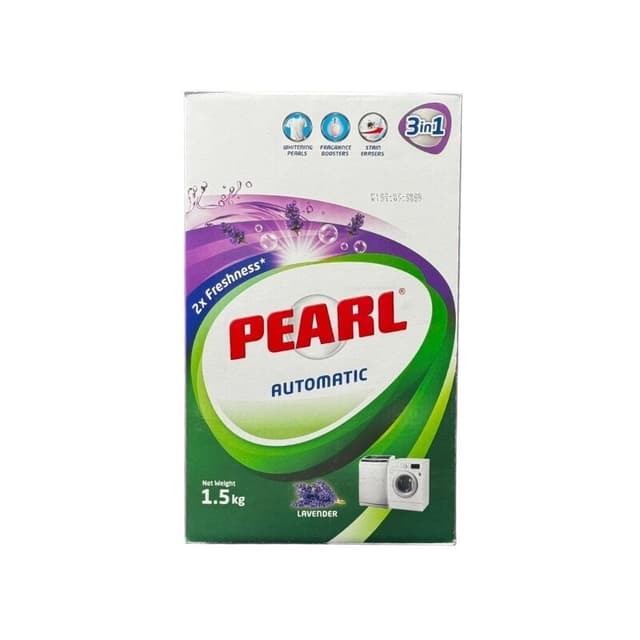 Pearl Detergent Powder Low Fat Lavender 1.5 Kg
