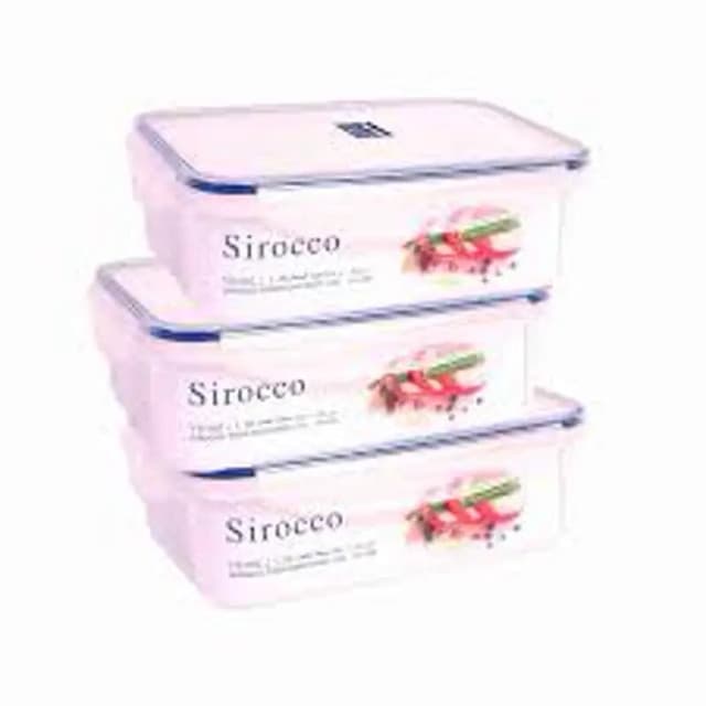 Sirocco Food Container 1.5 L Yh002 (3 Pc)