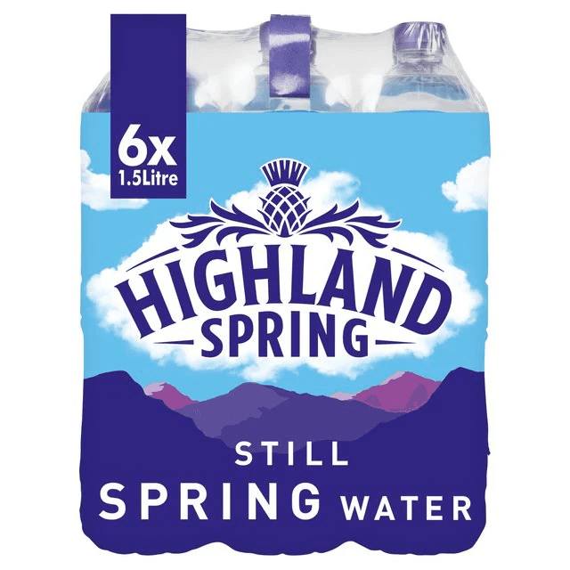 Highland Mineral Water Shrink Wrap 1.5 L X 6