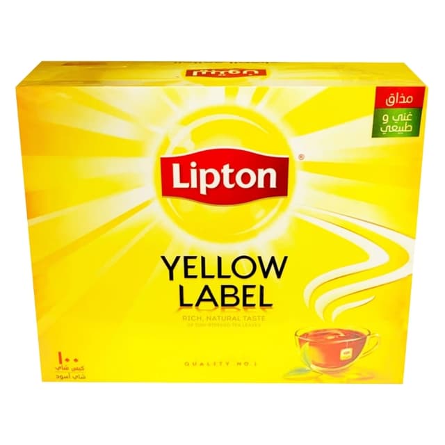 Lipton Yellow Laebl Tea Bags Regular 100 Pc