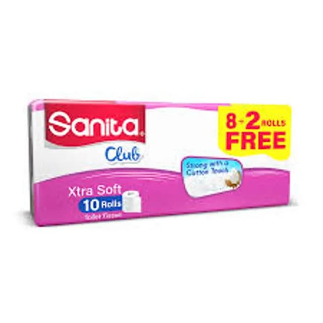 Napco Sanita Club Family Toilet Roll 30m 8 + 2