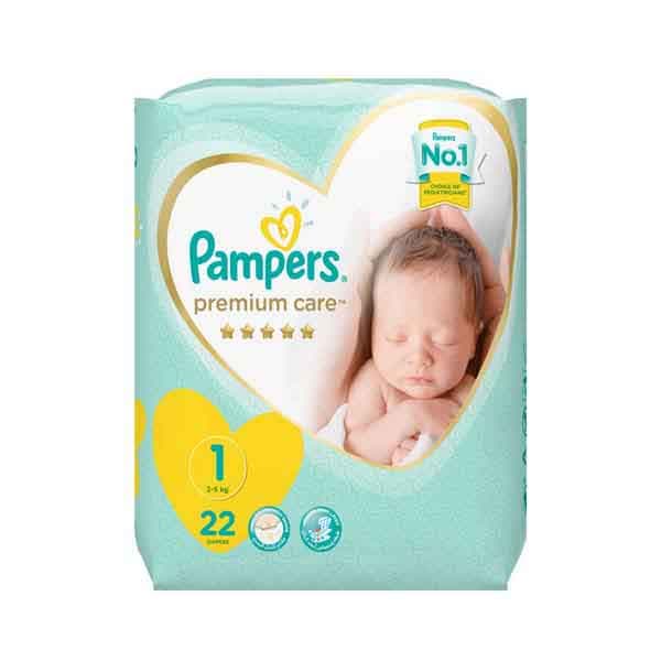 Pampers Premium Care Diapers S 1 Cp 22