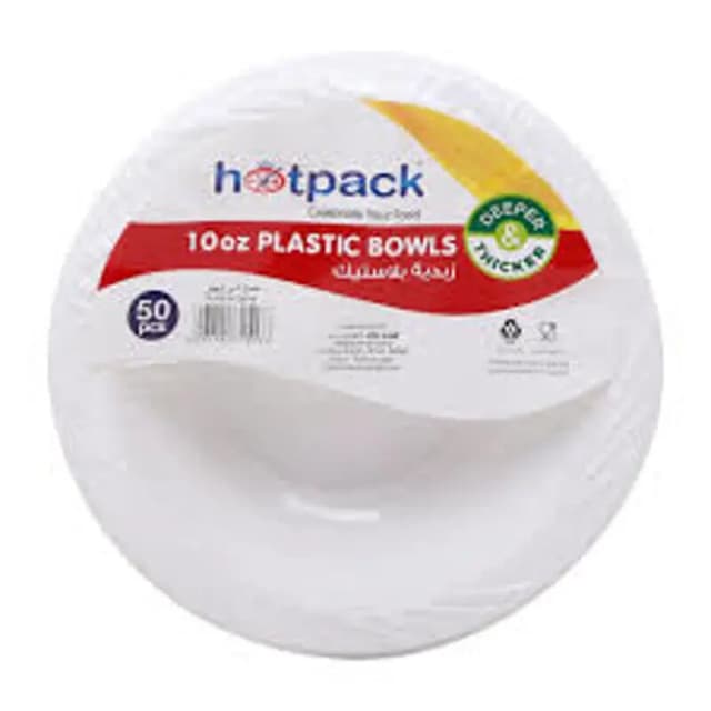 Plastic Bowl 10oz 50 Pc + 15 oz Bowl 50 Pc