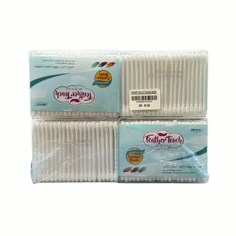 Feather Touch Cotton Buds 4 x 200 Pc
