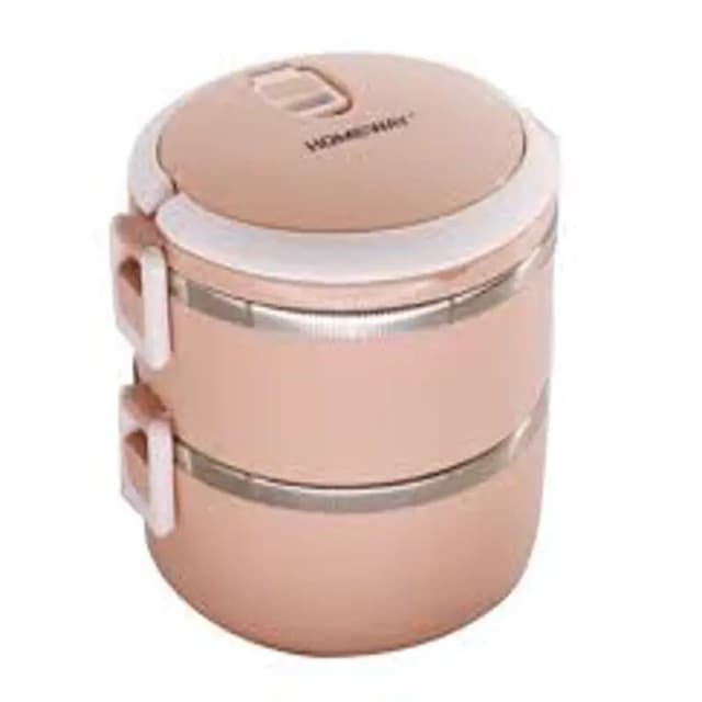 Homeway Hw-3448 Double Layer Ss Lunch Box 1200 mL