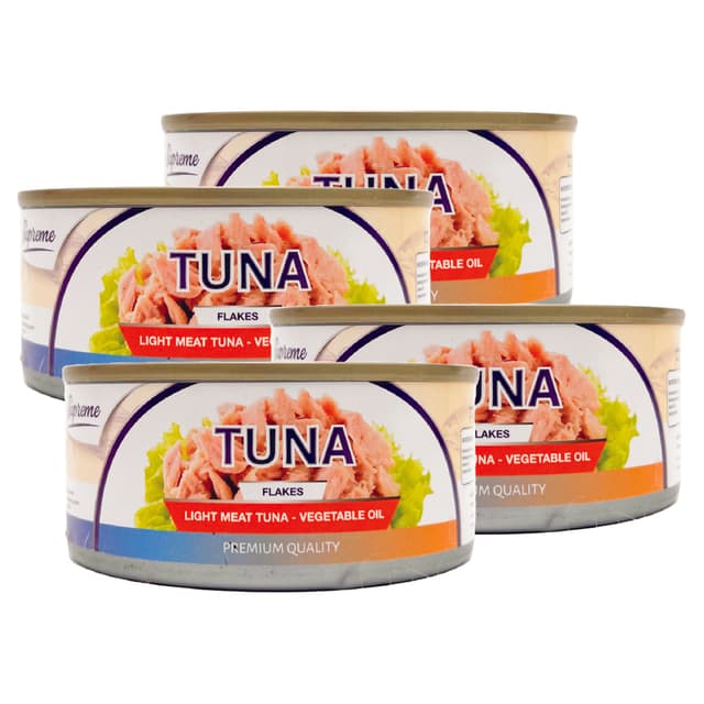 Supreme Light Meat Tuna Flakes In Veg Oil 4 x 160 g