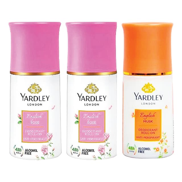 Yardley Roll On For Men Assorted Pack 3 x 50 ml