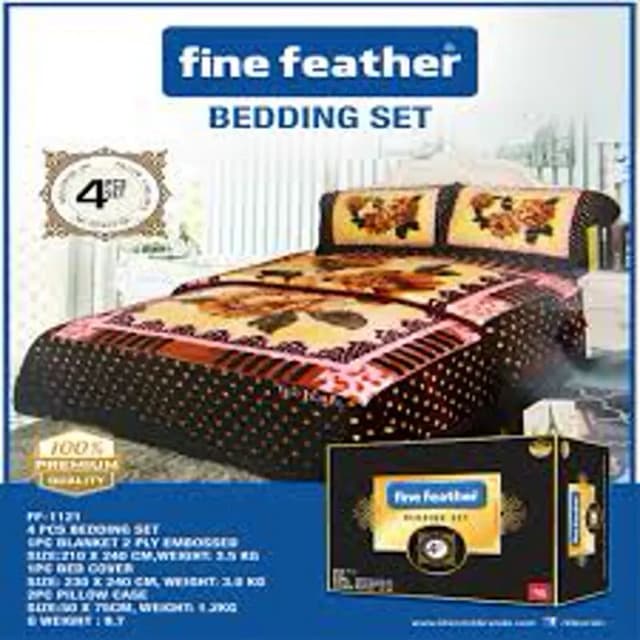 Soft Feather Gift Double 2ply Box 4 Pc Set