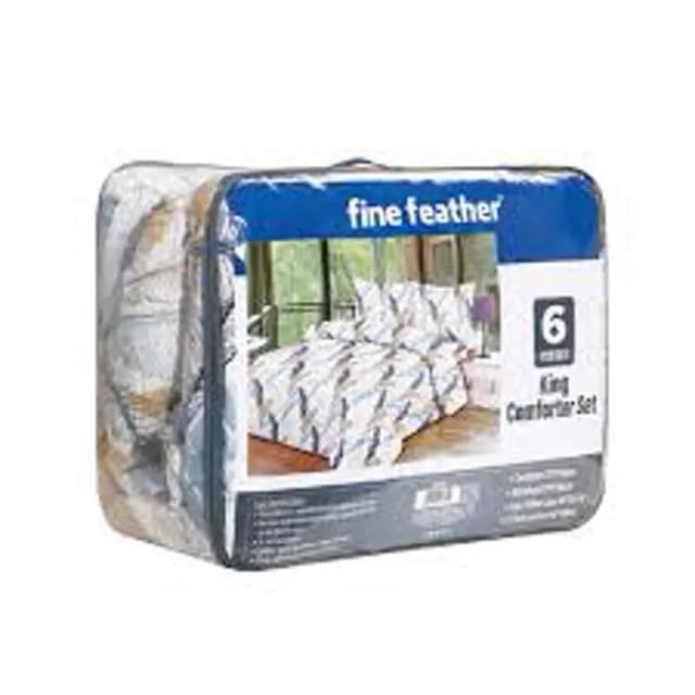 Fine Feather Comforter 6 Pc Set 220 x 240 Cms