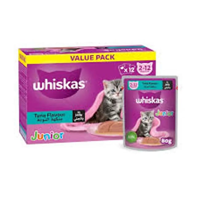 Whiskas Tuna Pouch Mp 12 x 80 g