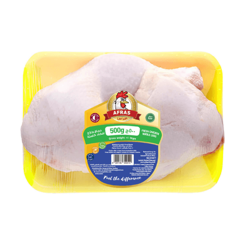 Afras Fresh Chicken Whole LEG 500 g