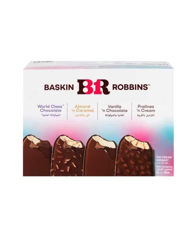 Baskin Robbins Multipack Ice Cream Sticks 4x65ml