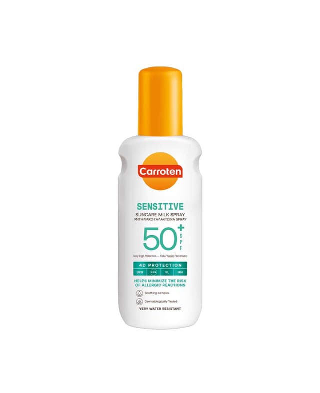 Carroten Sensitive Suncare Milk Spray Spf50+ 200ml