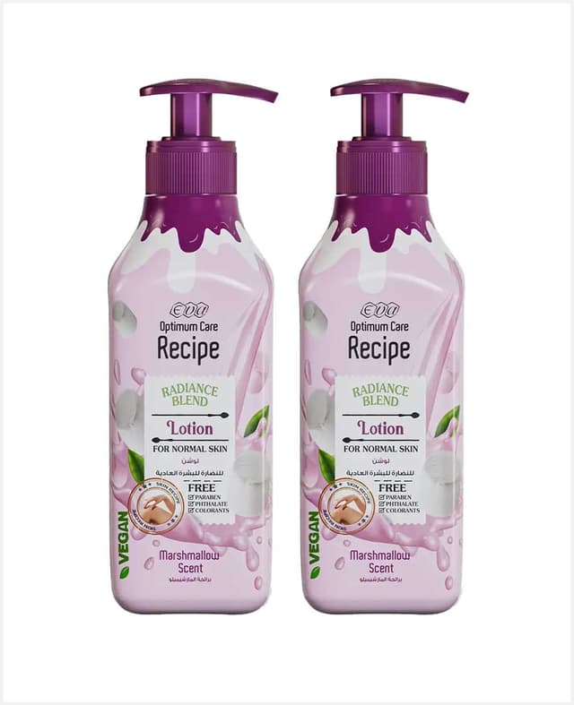 Eva Radiance Blend Lotion for Normal Skin Marshmallow Scent 2x370ml