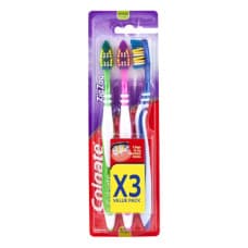 Colgate Zigzag Medium Toothbrush 3 Pack