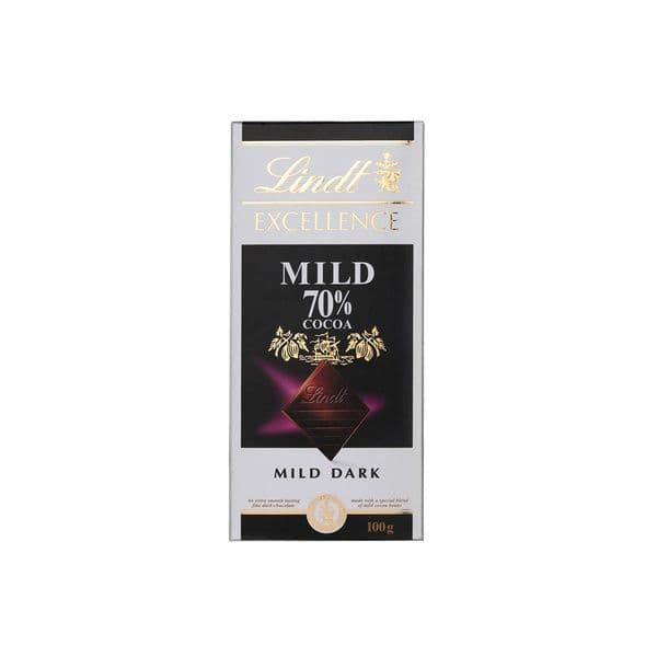 Lindt Excellence 70% Mild Dark Chocolate, 100g